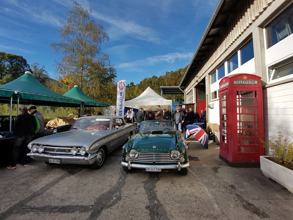 Swiss TR-Club anlässlich eines technischen Tages bei Classic Car Connection - Okt 2019