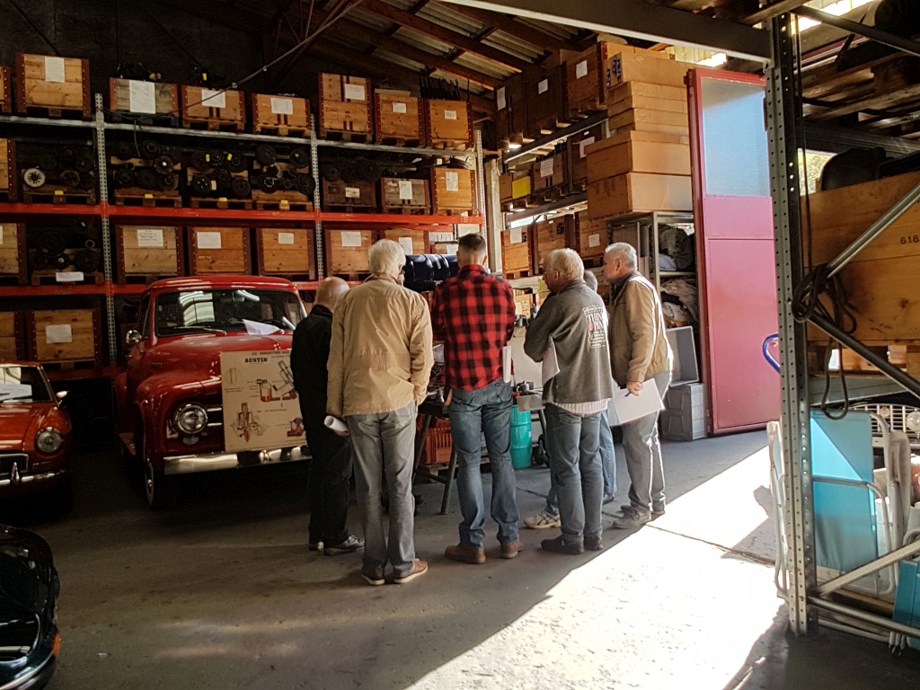 Swiss TR-Club anlässlich eines technischen Tages bei Classic Car Connection - Okt 2019