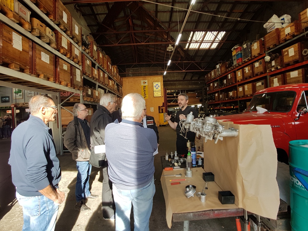 Swiss TR-Club anlässlich eines technischen Tages bei Classic Car Connection - Okt 2019