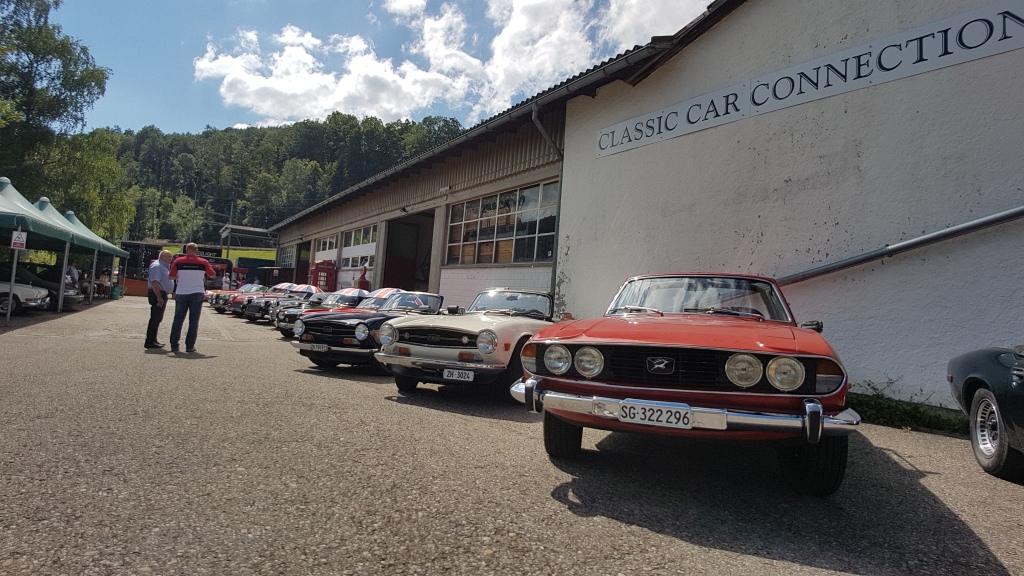 Swiss TR-Club und Jensen-Club zu Besuch bei Classic Car Connection AG - Juli 2020