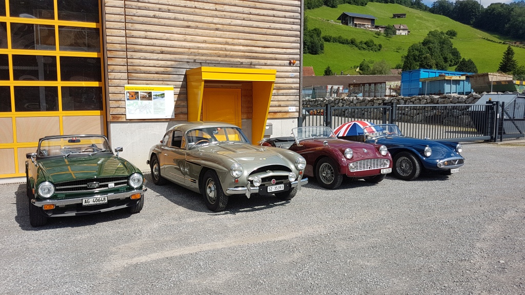 Swiss TR-Club und Jensen-Club zu Besuch bei Classic Car Connection AG - Juli 2020