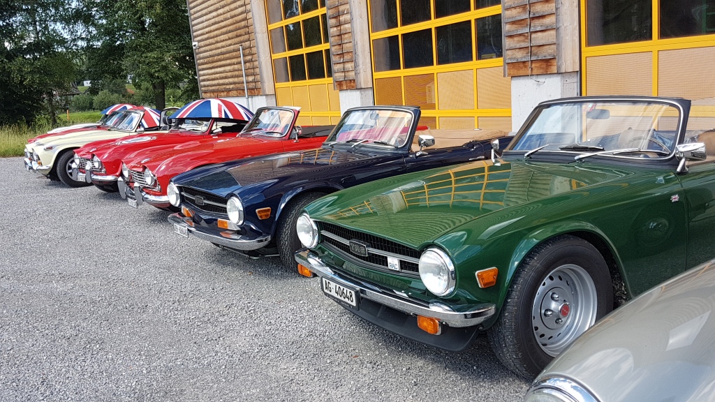 Swiss TR-Club und Jensen-Club zu Besuch bei Classic Car Connection AG - Juli 2020