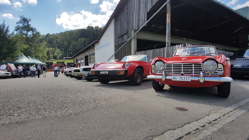 Swiss TR-Club und Jensen-Club zu Besuch bei Classic Car Connection AG - Juli 2020