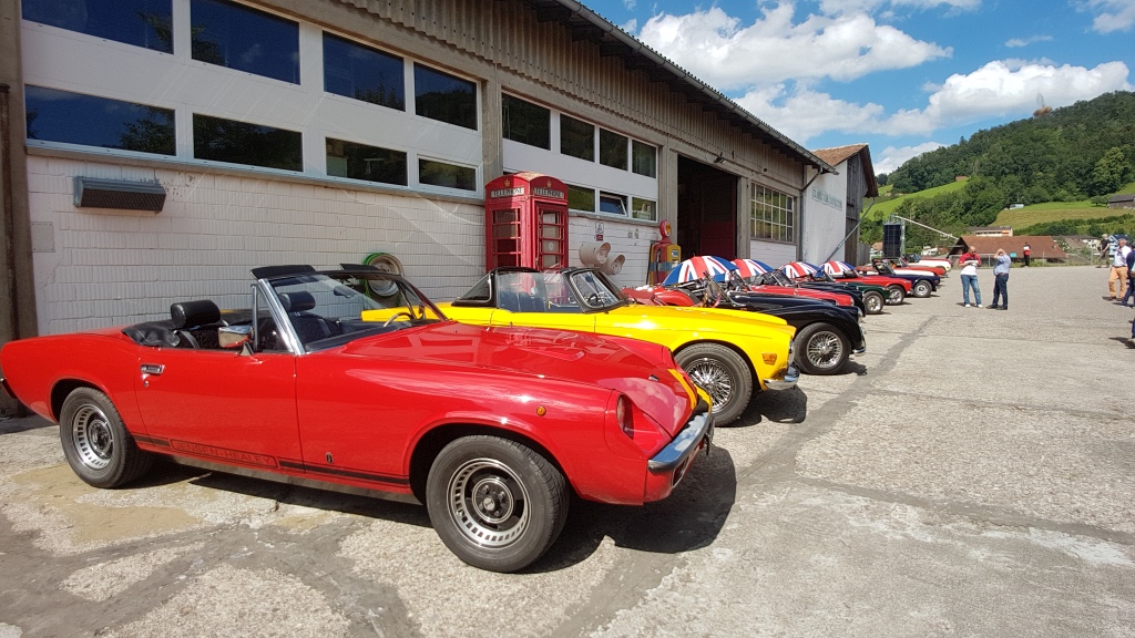 Swiss TR-Club und Jensen-Club zu Besuch bei Classic Car Connection AG - Juli 2020