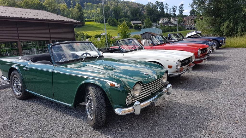 Swiss TR-Club und Jensen-Club zu Besuch bei Classic Car Connection AG - Juli 2020